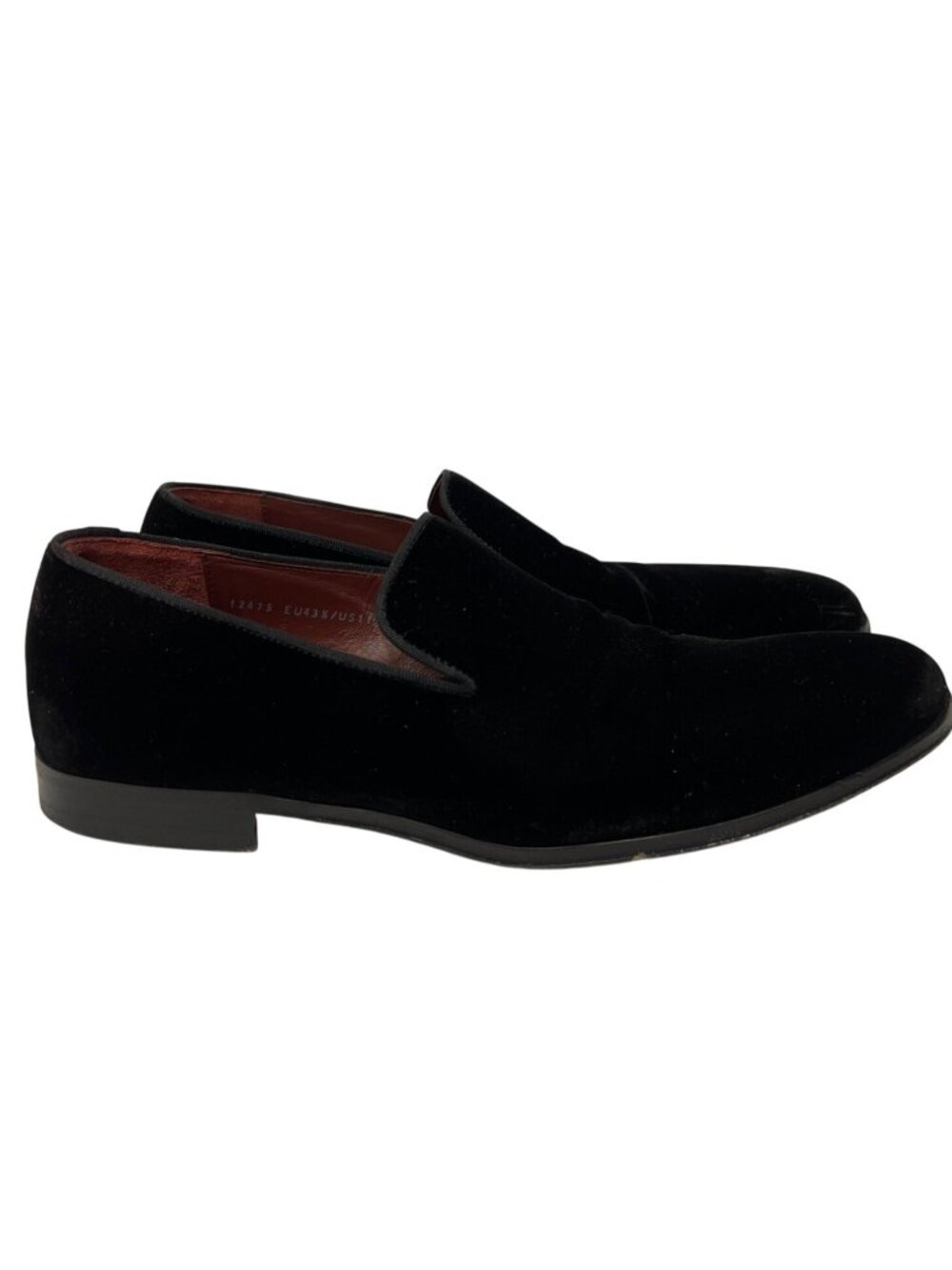 Magnanni Dorio Venetian Velvet Grosgrain Loafers Black Men’s 11 Slip On 12475